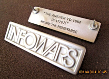 rare infowars alex jones vest pin picture
