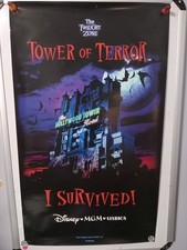 Disney MGM Studios The Twilight Zone Tower Of Terror I Survived Poster - Rare picture