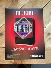 Rowe AMI LaserStar Diamante The Ruby CD-100E Jukebox Original Sales Flyer picture