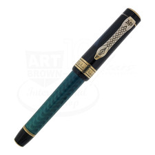 Preowned Michel Perchin MP5 Blue Mystic Sterling Silver Rollerball Pen, MP5BG110 picture