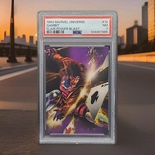 1994 Flair Marvel Universe Power Blast Gambit #12 PSA 7 picture
