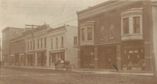 C.1907 RPPC New Building After Fire Horse Carriage Drugs Jap-A-Lag McGraw Elliot picture
