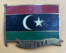 Badge souvenir auto car Libya Libyan Flag picture