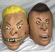 VTG  1993 Beavis and Butt-Head Halloween Rubber Masks Set MTV Networks READ More picture