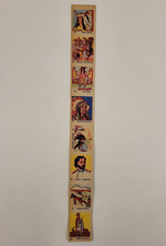 1930s UNCUT CARD SHEET STRIP Vintage WESTERN COWBOY & INDIAN SERIES # 81-88 RARE picture