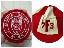 Vintage Fairfield University F73 Campus Cap & Fairfield University Patch Lot picture