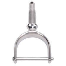 2PCS 1/2 Inch Oarlocks Polished Stainless Steel Side Mount Rowlocks For Sma HCJE picture