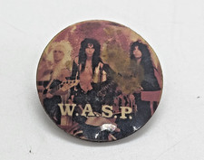 Vintage Pin Badge American Metal Band W.A.S.P. picture