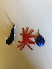 Articulated Sea Animal Lot Of 3, Shark, Horseshoe Crab, Crab picture