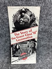Original 1929 Chicago North Western CNW Giant Class H Steam Locomotive Brochure picture