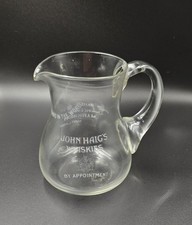 Vintage John Haig's Whiskies Glass Jug Rare Advertising Collectible picture