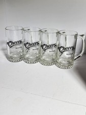 (set of 4) Vintage cheers boston Dimpled beer mugs “Cheers The Tv Series” picture