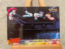 Topps Pokémon Mewtwo Strikes Back Meowth Times Two Card #23 1999 Movie Anim picture
