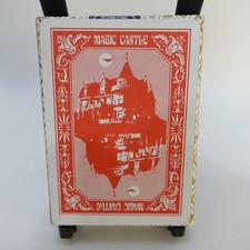 Vintage Pre-1980s Magic Castle Hollywood Red Playing Cards Rare IPCC Blue Seal picture