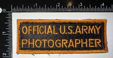 WWII US Army Official Photographer Patch picture