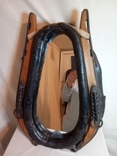 Antique Horse Collar Wall Mirror  Western Art Rustic Decor picture