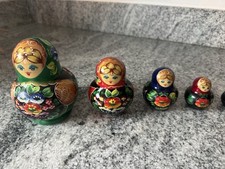 Russian Matryoshka 10 Nesting Dolls Hand Painted. Purchased When I Was In Russia picture
