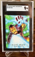 1992 Skybox Marvel Masterpieces Iron Man SGC 9 Low Pop picture