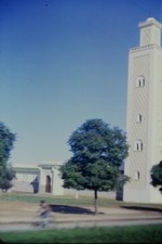 c1960's Kodachrome 35mm Slide, Moroccan Mosque Minaret Architecture Casablanca picture