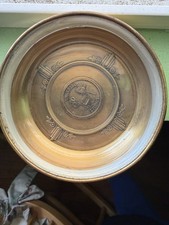 Vintage Universal Studios,  Bates & Kline Brass & Glass Trinket Dish Preowned picture