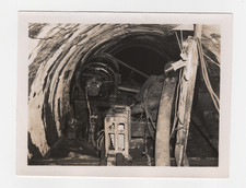 Vtg 1940s 50s Photo Underground Mine Tunnel Pump Machinery Industrial Equipment picture
