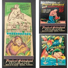 Giant Feature Matchbook Tropical Hobbyland Miami FL picture