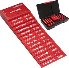 Metric Setup Blocks Height Gauge Set 15pcs Aluminum Woodworking Gauge Blocks for picture