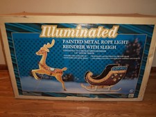 RARE LARGE Christmas Illuminated Reindeer 57