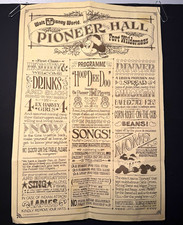 Vintage Disney Fort Wilderness Pioneer Hall Hoop Dee Doo Program Menu Mickey picture