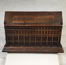 Old Second National Bank Aurora IL Banthrico Bank Ships FREE  PRICE DROP picture