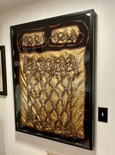 Vintage Tibet Yak Bone Shamans Apron picture