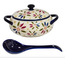 Temp-tations 3-qt Soup Tureen with Ladle - OldWorldCnfetti picture