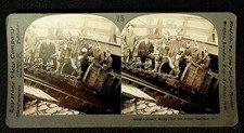 Miners Going Into Slope Stereoview Keystone View Co. Pennsylvania Mining picture