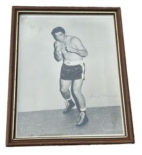 Signed Roy Harris Boxer Autograph Photo 50s Lawyer Texas Champion Memorabilia picture