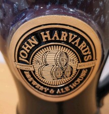 JOHN HARVARD'S  Brewery & Ale House  LARGE CERAMIC STEIN   Mug Club  GREYFOX picture