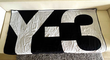 Y-3 Adidas Yohji Yamamoto Black White Beach Towel Made in Belgium picture