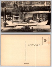 Nantucket Massachusetts Whaling Museum Whale Boat Harpoons Postcard picture