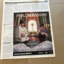 Original 13 By 11” Mr Serv-on Life Insurance 1997 Album Ad FLYER-a picture
