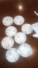 Antique Theodore Haviland Limoges Butter Pats Set of 8 Floral France China picture
