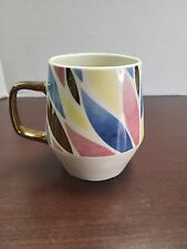 Beautiful Gilded ‘Edible Arrangements’ Mug 25oz. Leaf Shapes with Gold Handle picture