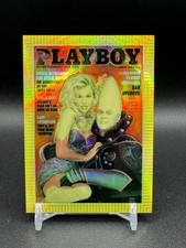 1995 Playboy Chromium Cover Card PAMELA ANDERSON & AYKROYD #98 REFRACTOR Rare picture