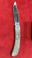 Vtg 4-1/2” VICTORY / HAWK ALL Stainless Lockback Folding Pocket Knife picture