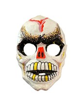 Vintage Ben Cooper Safety White Skeleton Mask Child picture