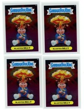 2013 Topps Chrome Garbage Pail Kids #8b Blasted Billy Lot of 4 GPK Series 1 picture