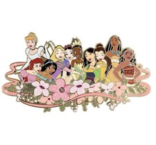 Disney Princess Jumbo Collectible Trading Pin Pink A La Mode LE 500 In hand picture