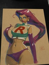 Jessie Team Rocket Art Print Signed 8.5x11 | Art by Keyeske picture