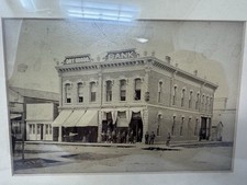 Antique 19th C Original Bank Photo Bankers & Top Hats Decatur IN Law Office picture