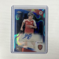 Topps Chrome UEFA Club Competitions 2025/26 Max Dowman RC Auto CA-MD 072/150 picture