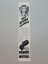1941 Dumore Fractional Horsepower Motors Racine WI Vintage Magazine Print Ad picture