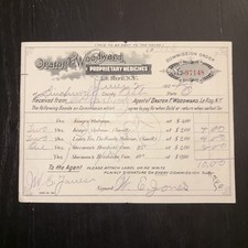 Orator F. Woodward Proprietary Medicines Leroy, NY 1904 Invoice (Jell-O) picture